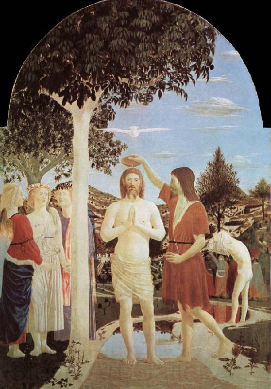 Piero della Francesca The Baptim of Christ Norge oil painting art